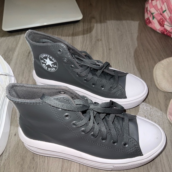 Converse Charcoal High-Top Sneakers - Picture 3 of 4